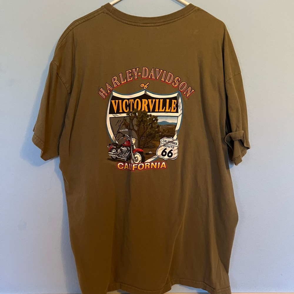 Green Harley Davidson tee 2xl